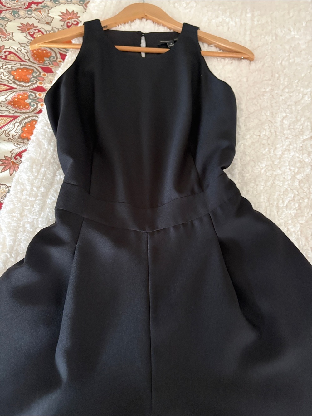 Banana Republic Black Sleeveless Wide-Leg Tie-Waist Jumpsuit lined,side pkts - Picture 4 of 9